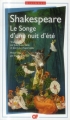 Couverture Le Songe d'une nuit d'été Editions GF-Flammarion (Bilingue) 2014