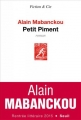 Couverture Petit Piment Editions Seuil 2015
