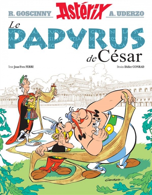 Couverture Astérix, tome 36 : Le papyrus de César