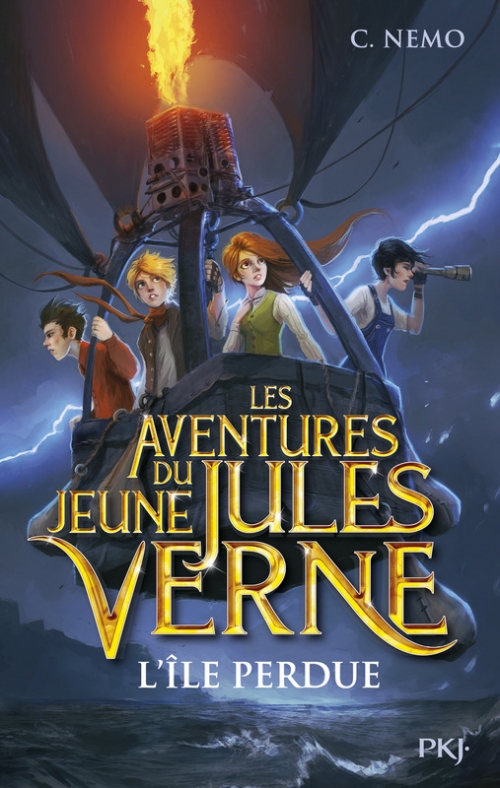 Couverture Les aventures du jeune Jules Verne, tome 1 : L'île perdue