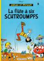 Couverture Johan et Pirlouit, tome 09 : La flûte à six Schtroumpfs Editions Dupuis 1986