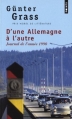 Couverture D'une Allemagne à l'autre : Journal de l'année 1990 Editions Points 2011