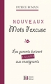 Couverture Nouveaux mots d'excuse Editions François Bourin 2013