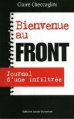 Couverture Bienvenue au front : Journal d'une infiltrée Editions Jacob-Duvernet 2012