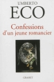 Couverture Confessions d'un jeune romancier Editions Grasset 2013
