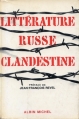 Couverture Littérature russe clandestine Editions Albin Michel 1971