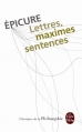 Couverture Lettres, maximes, sentences Editions Le Livre de Poche (Les Classiques de la Philosophie) 2012
