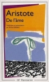 Couverture De l'âme / Traité de l'âme Editions Flammarion (GF) 1999