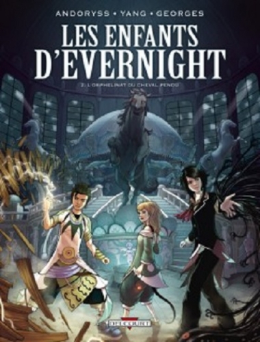 Couverture Les enfants d'Evernight (BD), tome 2 : L'orphelinat du cheval pendu