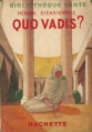 Couverture Quo Vadis ? Editions Hachette (Bibliothèque Verte) 1935