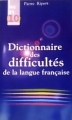 Couverture Dictionnaire des difficultés de la langue française Editions Maxi-Livres (Les in10pensables) 2004