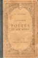Couverture Anthologie des poètes du XIXe siècle Editions Hachette (Classiques) 1957