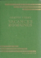 Couverture Vacances romaines Editions Hachette (Bibliothèque Verte) 1956