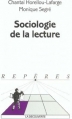 Couverture Sociologie de la lecture Editions La Découverte (Repères) 2003