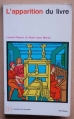 Couverture L'apparition du livre Editions Albin Michel (Bibliothèque de l'Evolution de l'Humanité) 1971