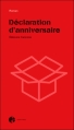 Couverture Déclaration d'anniversaire Editions Océan 2012