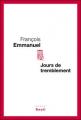 Couverture Jour de tremblement Editions Seuil 2010