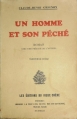 Couverture Un homme et son péché Editions du Vieux Chêne 1943