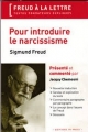 Couverture Pour introduire le narcissisme Editions In Press 2013