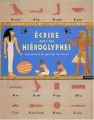 Couverture Ecrire avec des hiéroglyphes Editions Nathan 2003