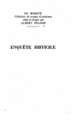 Couverture Enquête difficile Editions Librairie des  Champs-Elysées  1956