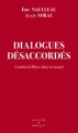 Couverture Dialogues désaccordés Editions Blanche 2013