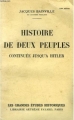 Couverture Histoire de deux peuples continuée jusqu'à Hitler Editions Fayard 1941