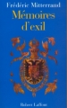Couverture Mémoires d'exil Editions Robert Laffont 1999