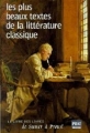 Couverture Les Plus Beaux Textes de la littérature classique Editions Prat 2002