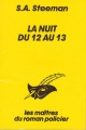 Couverture La nuit du 12 au 13 ou Mystère à Shangaï Editions Librairie des  Champs-Elysées  (Le masque) 1985