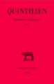 Couverture Institution oratoire, tome 1 Editions Les Belles Lettres (Collection des universités de France - Série grecque) 1975