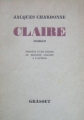 Couverture Claire Editions Grasset 1932