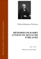 Couverture Mémoires de Barry Lindon du Royaume d'Irlande Editions Ebooks libres et gratuits 2010