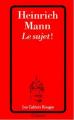 Couverture Le sujet de l'empereur Editions Grasset (Les Cahiers Rouges) 1999