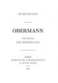 Couverture Obermann Editions Folio  1984