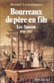 Couverture Bourreaux de père en fils, Les Sanson 1688-1847 Editions Albin Michel 1989