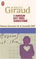Couverture L'amour est très surestimé Editions J'ai Lu (Nouvelles) 2008
