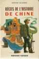 Couverture Récits de l'histoire de Chine Editions Fernand Nathan (Contes et légendes) 1978