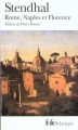 Couverture Rome, Naples et Florence Editions Folio  1987