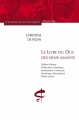 Couverture Le livre du Duc des vrais amants Editions Honoré Champion (Classiques) 2013
