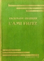 Couverture L'Ami Fritz Editions Hachette (Bibliothèque Verte) 1933