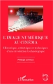 Couverture L'image numérique au cinéma Editions L'Harmattan 2012