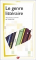 Couverture Le genre littéraire Editions Flammarion (GF - Corpus) 2013