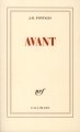 Couverture Avant Editions Gallimard  (Blanche) 2012