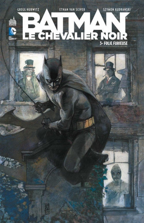 Couverture Batman : Le Chevalier Noir (Renaissance), tome 3 : Folie Furieuse