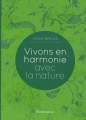 Couverture Vivons en harmonie avec la nature Editions Flammarion 2011
