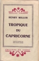 Couverture Tropique du Capricorne Editions du Chêne 1946