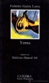 Couverture Yerma Editions Catedra (Letras Hispánicas ) 2009