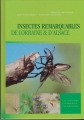 Couverture Insectes remarquables de Lorraine & d'Alsace Editions Serpenoise 2011