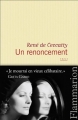 Couverture Un renoncement Editions Flammarion 2013